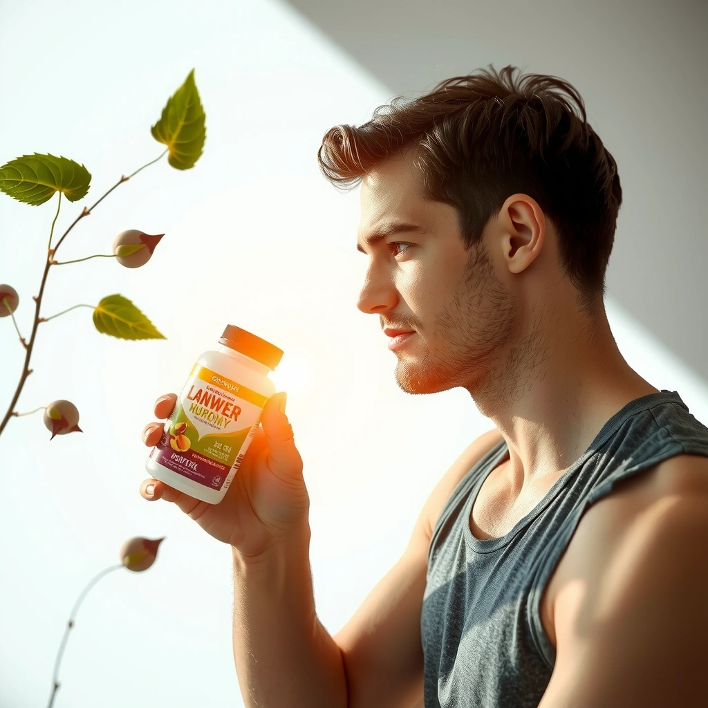 Stamina and Performance Blend with athlete imagery